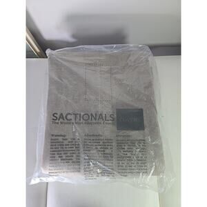 LoveSac Recycled Stone DEEP SEAT COVER DEEP BACK PILLOW